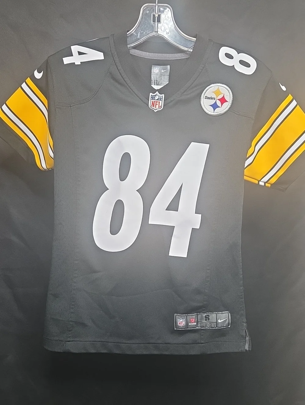 Pittsburgh Steelers Youth Jersey #84 Size Small S Nike Black Football